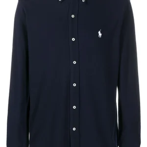 Polo Ralph Lauren Chemise à logo brodé bleu