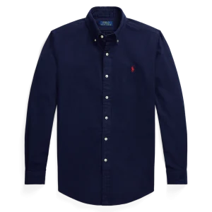 POLO RALPH LAUREN - Chemise en flanelle brossée ajustée Newport navy