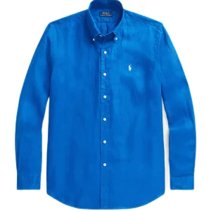 Polo Ralph Lauren - Chemise en lin coupe ajustée Heritage Blue