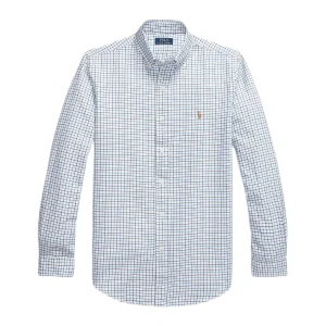 Polo Ralph Lauren - Chemise Oxford à carreaux bleu / blanc