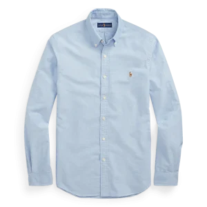 POLO RALPH LAUREN - Chemise Oxford cintrée Bleu
