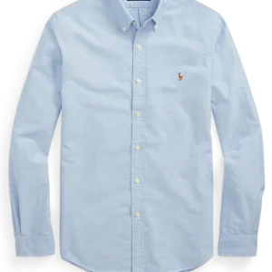 POLO RALPH LAUREN - Chemise Oxford cintrée Bleu ciel
