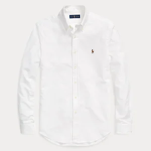 POLO RALPH LAUREN - Chemise Oxford stretch Custom Fit Blanc