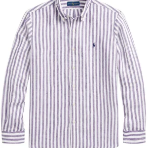 Polo Ralph Lauren - Chemise rayée ajustée en lin 5138A