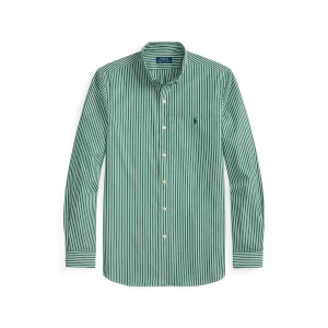 POLO RALPH LAUREN - Chemise rayée ajustée popeline stretch New Forest White