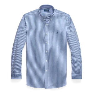 POLO RALPH LAUREN - Chemise rayée cintrée popeline stretch Rayures Bengal