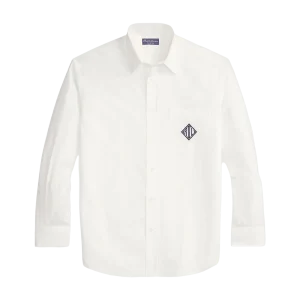 POLO RALPH LAUREN - Chemise Relaxed Fit à monogramme Blanc cassé
