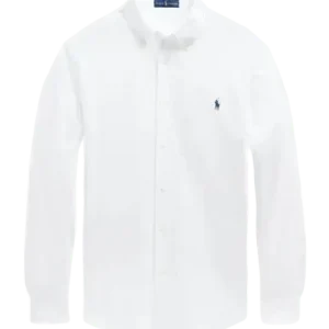 POLO RALPH LAUREN - Chemise Ultra-Légère en Coton Piqué Blanche