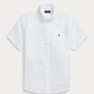 Polo Ralph Lauren - Chemise white ajustée en lin