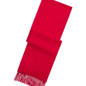 POLO RALPH LAUREN - Écharpe en Cachemire à Franges Rouge