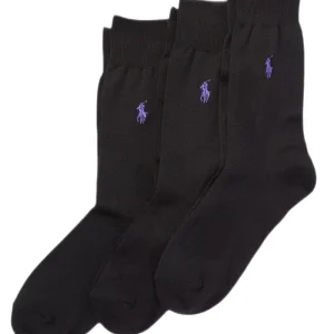 Polo Ralph Lauren - Pack 3 paires de chaussettes hautes noir