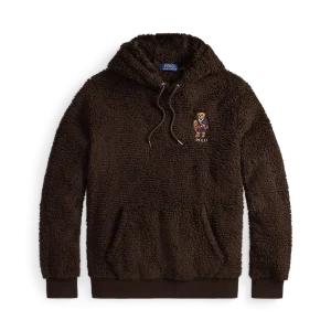 POLO RALPH LAUREN - Sweat à capuche en molleton Polo Bear Pile Marron
