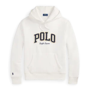 POLO RALPH LAUREN - Sweat à capuche logo en molleton Blanc