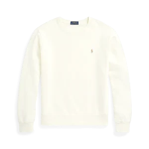 POLO RALPH LAUREN - Sweat en molleton bouclé Crème