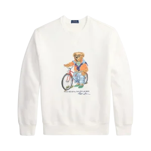 POLO RALPH LAUREN - Sweat Polo Bear en molleton Blanc