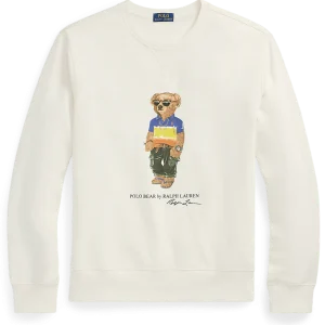 POLO RALPH LAUREN - Sweat Polo Bear en molleton Crème