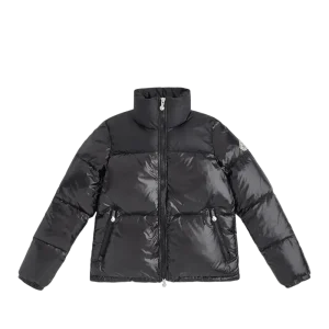 PYRENEX - Doudoune courte et brillante pour femme Goldin noire brillante HIVER 2025-2026 👍