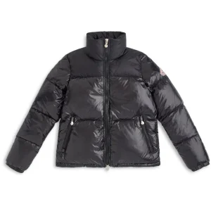 PYRENEX - Doudoune courte et brillante pour femme Pyrenex Goldin Noire