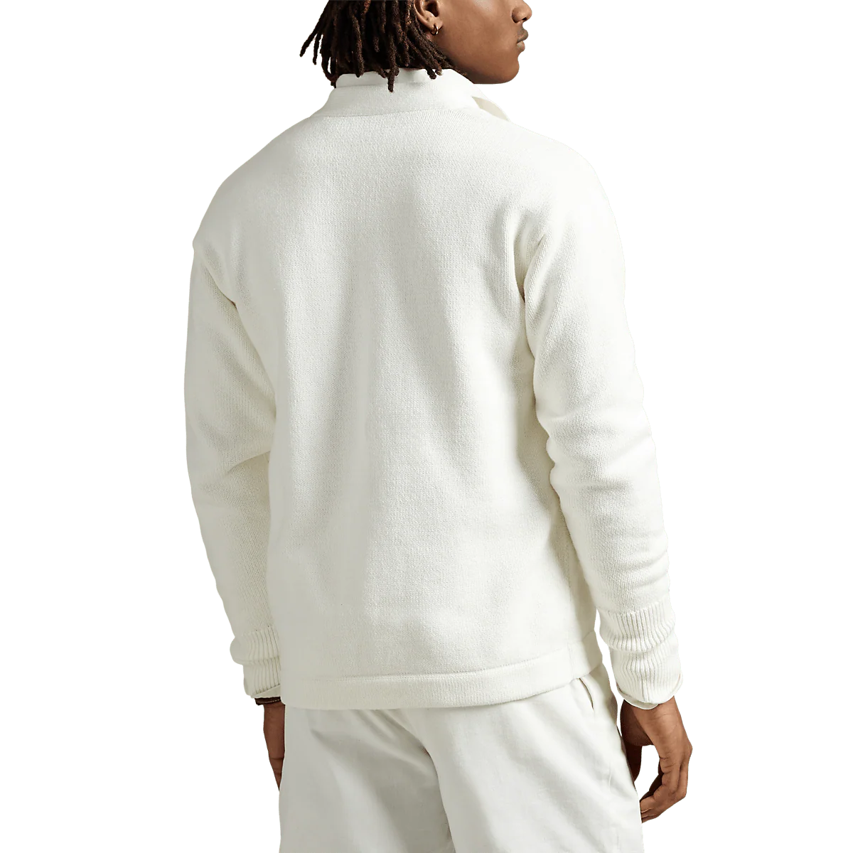 RALPH LAUREN - Cardigan P-Wing en coton Blanc – Image 3