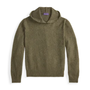 RALPH LAUREN PURPLE LABEL - Pull à capuche en cachemire et laine