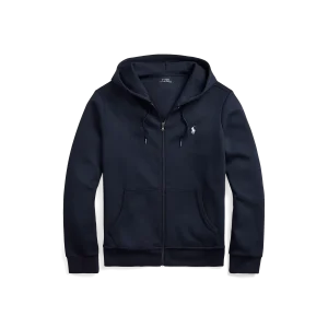 RALPH LAUREN - Sweat à capuche en maille double Bleu marine
