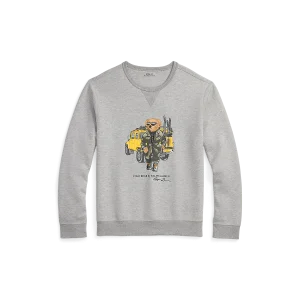 RALPH LAUREN - Sweat Polo Bear en maille double Gris