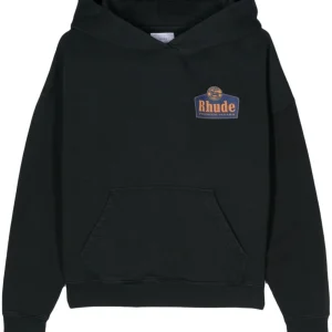 Rhude - Sweat à capuche en coton à logo imprimé