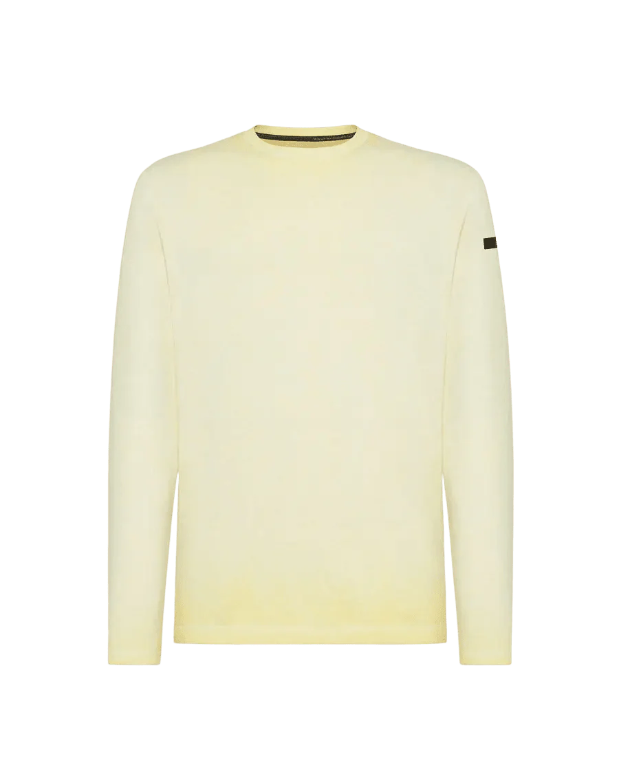 RRD - Pull-over Ice en maille ronde Jaune Pastel