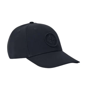 STONE ISLAND - Casquette avec Logo Compass Brodé Marine