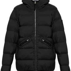 Stone Island doudoune à capuche noir