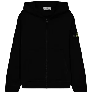 STONE ISLAND - Heavyweight Zipped Hoodie Junior Noir