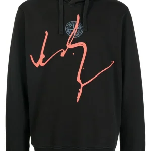 Stone Island Hoodie 66481 COTTON FLEECE 'INK THREE' PRINT