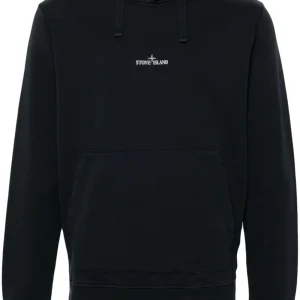 STONE ISLAND - Hoodie bleu marine