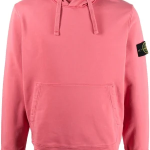 Stone Island Sweat à capuche rose corail 64151