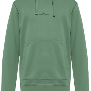 STONE ISLAND - Hoodie vert