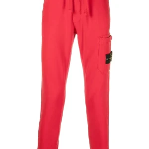 Stone Island Pantalon de jogging rouge 64520