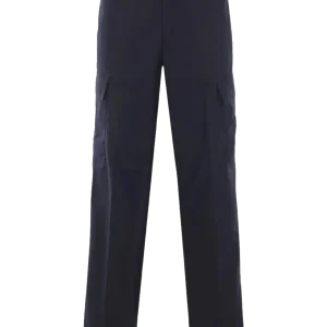 STONE ISLAND - Pantalon en Coton à Poches Cargo Bleu Foncé