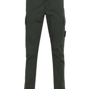 Stone Island - Pantalon slim musk à poches cargo vert