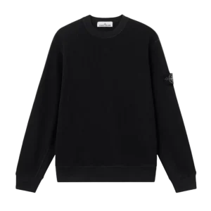 STONE ISLAND - Regular-fit Crewneck Sweatshirt Noir