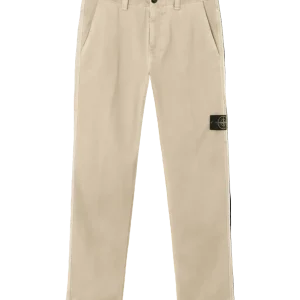 STONE ISLAND - Regular-fit Trousers with Utility Pocket Beige sable