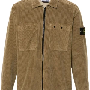 STONE ISLAND - Surchemise en velours côtelé