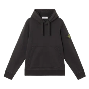 STONE ISLAND - Sweat-shirt à poches doté d’une capuche à cordon de serrage Noir