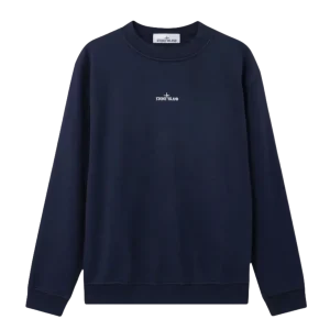 STONE ISLAND - Sweat-shirt ras-du-cou coupe oversize avec imprimé « Industrial Four » Marine