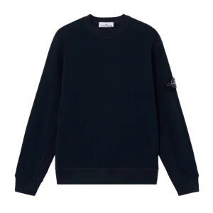 STONE ISLAND - Sweat-shirt Ras-du-cou Coupe Regular Marine