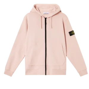 STONE ISLAND - Sweat-shirt zippé doté de capuche à cordon de serrage