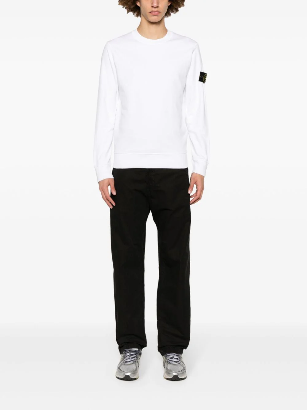 Stone Island - Sweat white 63051 – Image 3