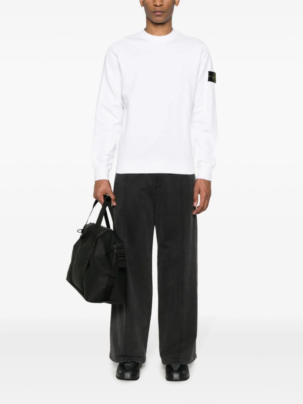 Stone Island - Sweat white 66060 ‘OLD’ TREATMENT – Image 3