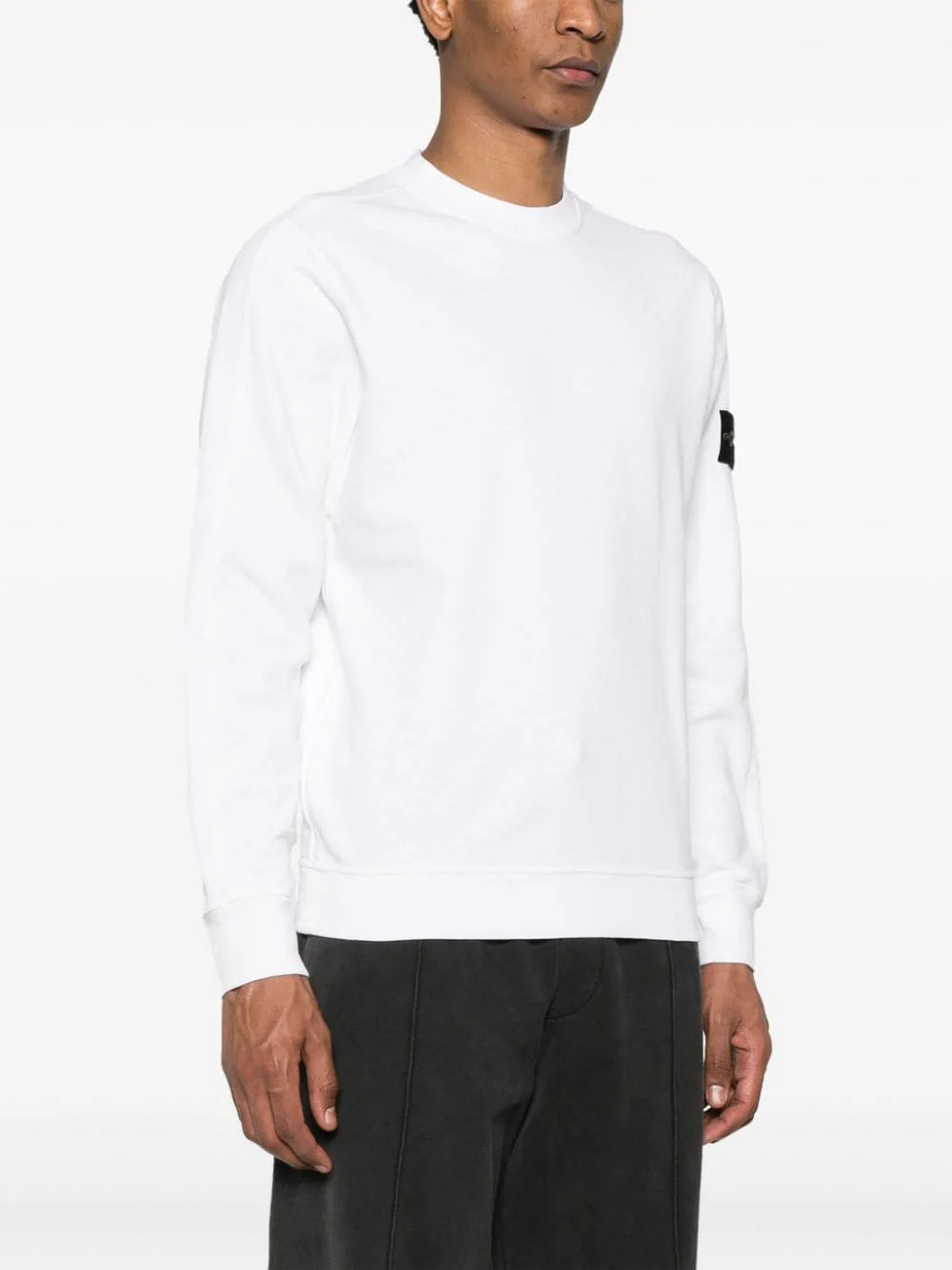 Stone Island - Sweat white 66060 ‘OLD’ TREATMENT – Image 4