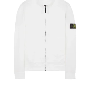 Stone Island - Sweat zippé white 64952