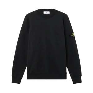 STONE ISLAND - Sweatshirt Organic Cotton Fleece noir